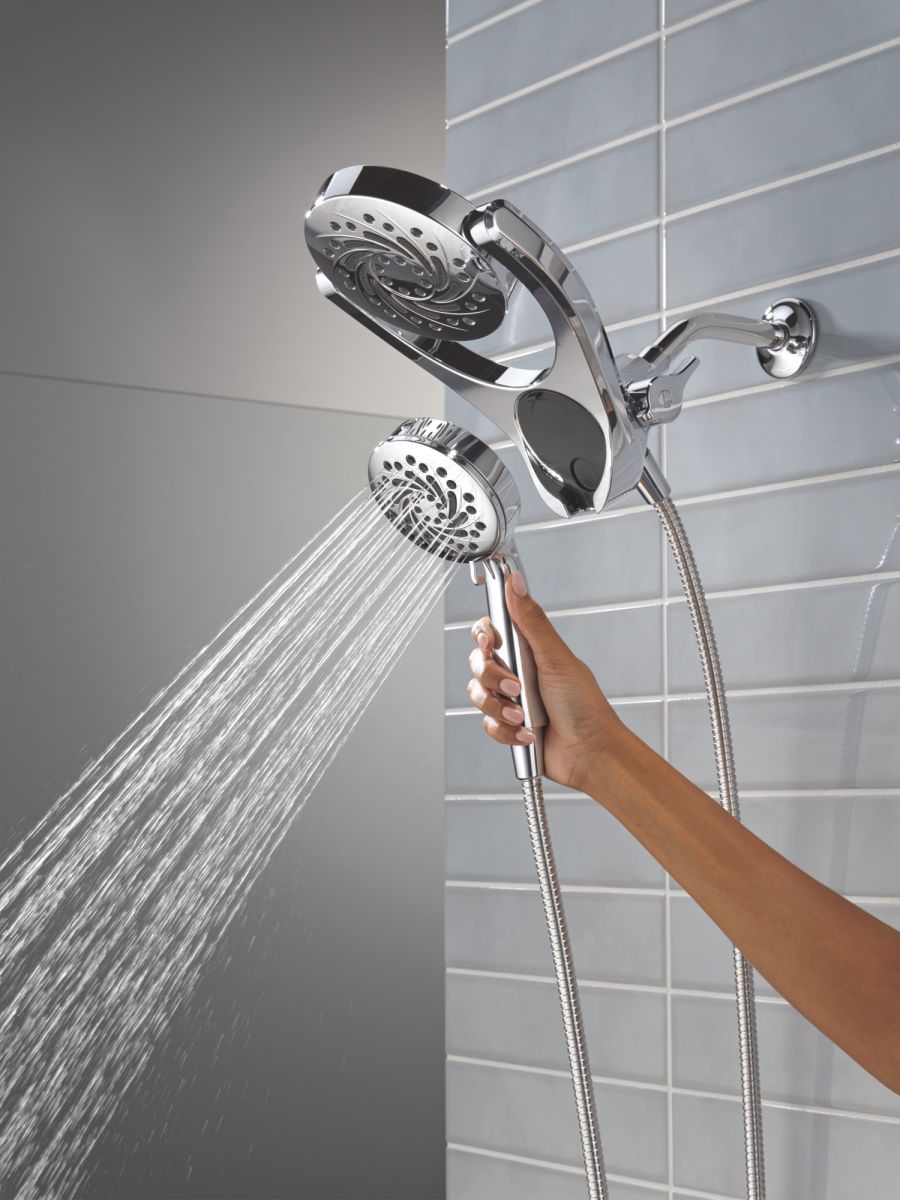 DELTA Universal Showering Components 5-Setting HydroRain with ProClean — Chrome