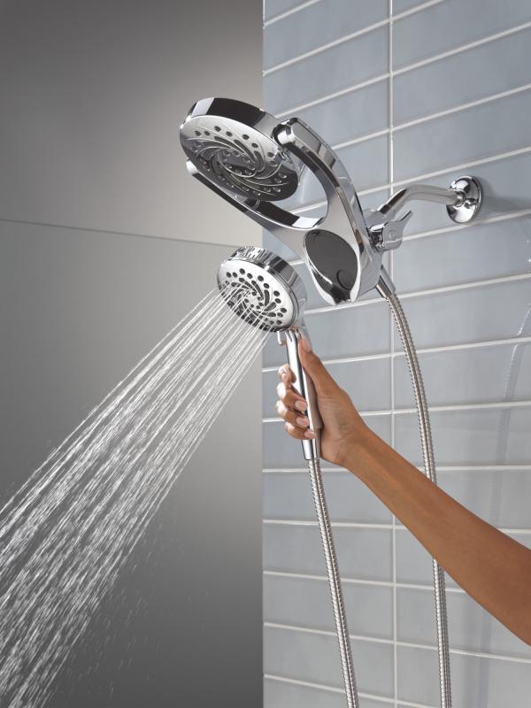DELTA Universal Showering Components 5-Setting HydroRain with ProClean — Chrome