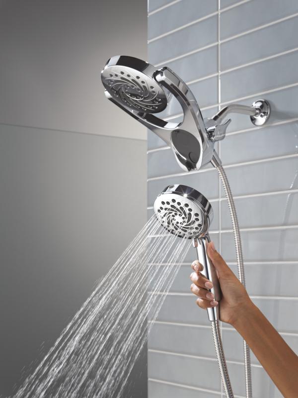DELTA Universal Showering Components 5-Setting HydroRain with ProClean — Chrome