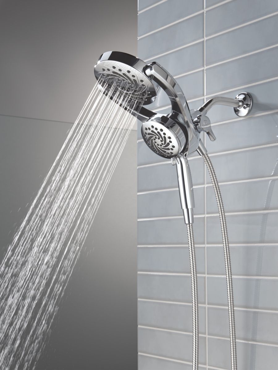 DELTA Universal Showering Components 5-Setting HydroRain with ProClean — Chrome