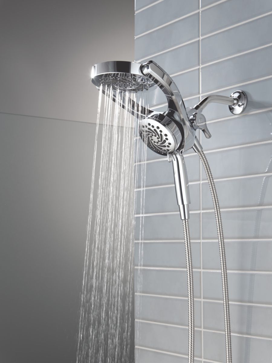 DELTA Universal Showering Components 5-Setting HydroRain with ProClean — Chrome