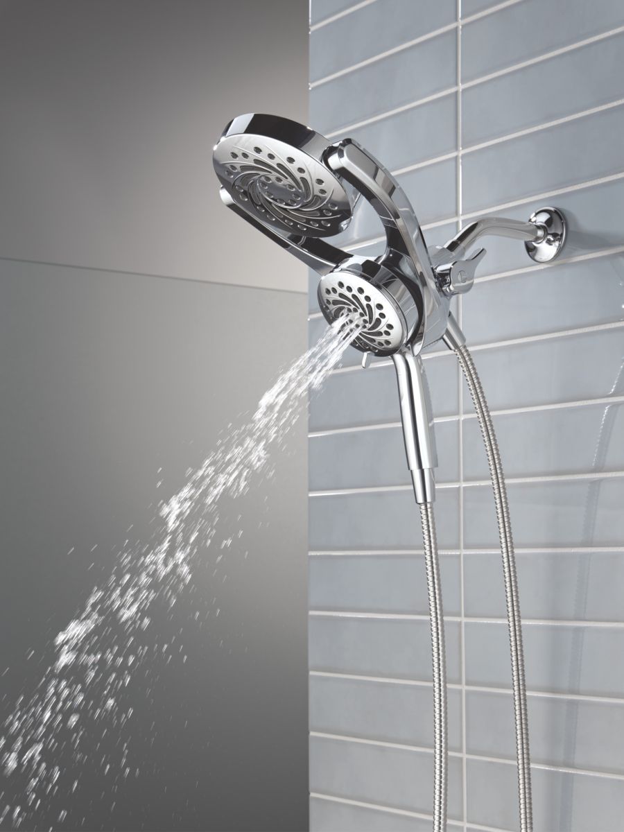 DELTA Universal Showering Components 5-Setting HydroRain with ProClean — Chrome