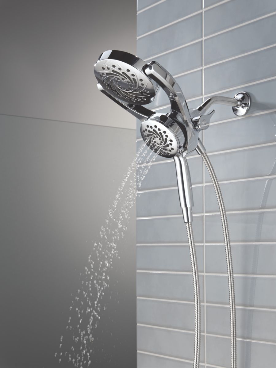 DELTA Universal Showering Components 5-Setting HydroRain with ProClean — Chrome