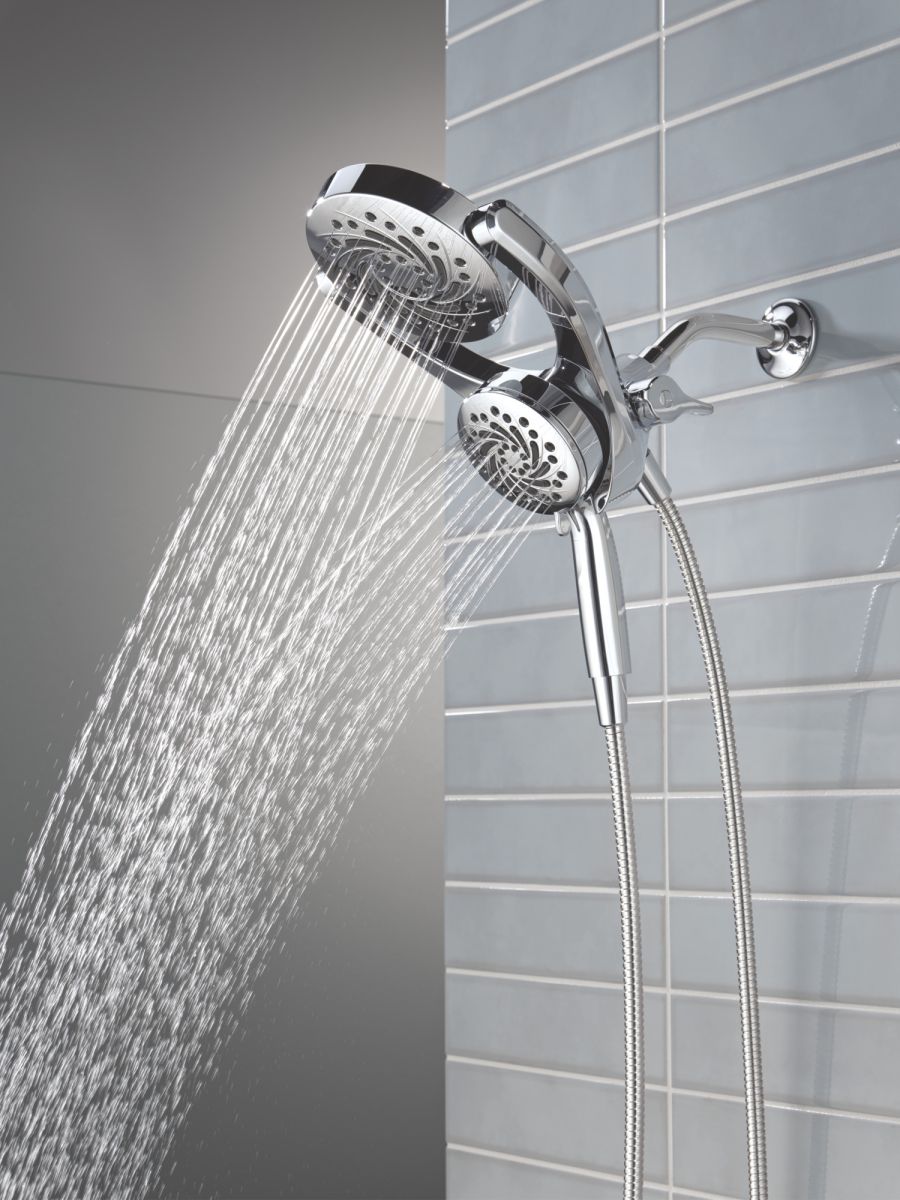 DELTA Universal Showering Components 5-Setting HydroRain with ProClean — Chrome