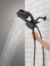DELTA Universal Showering Components 5-Setting HydroRain with ProClean — Matte Black