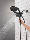 DELTA Universal Showering Components 5-Setting HydroRain with ProClean — Matte Black
