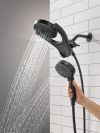 DELTA Universal Showering Components 5-Setting HydroRain with ProClean — Matte Black