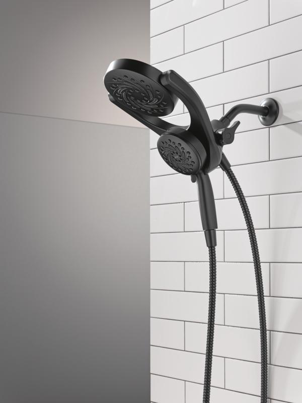 DELTA Universal Showering Components 5-Setting HydroRain with ProClean — Matte Black