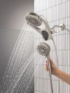 DELTA Universal Showering Components 5-Setting HydroRain with ProClean — Spotshield Brushed Nickel