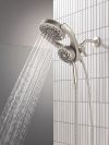 DELTA Universal Showering Components 5-Setting HydroRain with ProClean — Spotshield Brushed Nickel