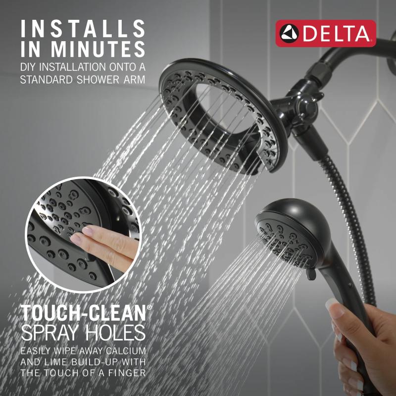 DELTA Universal Showering Components 4-Setting In2ition — Matte Black