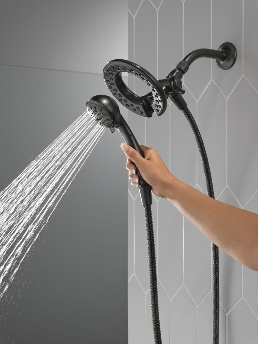DELTA Universal Showering Components 4-Setting In2ition — Matte Black