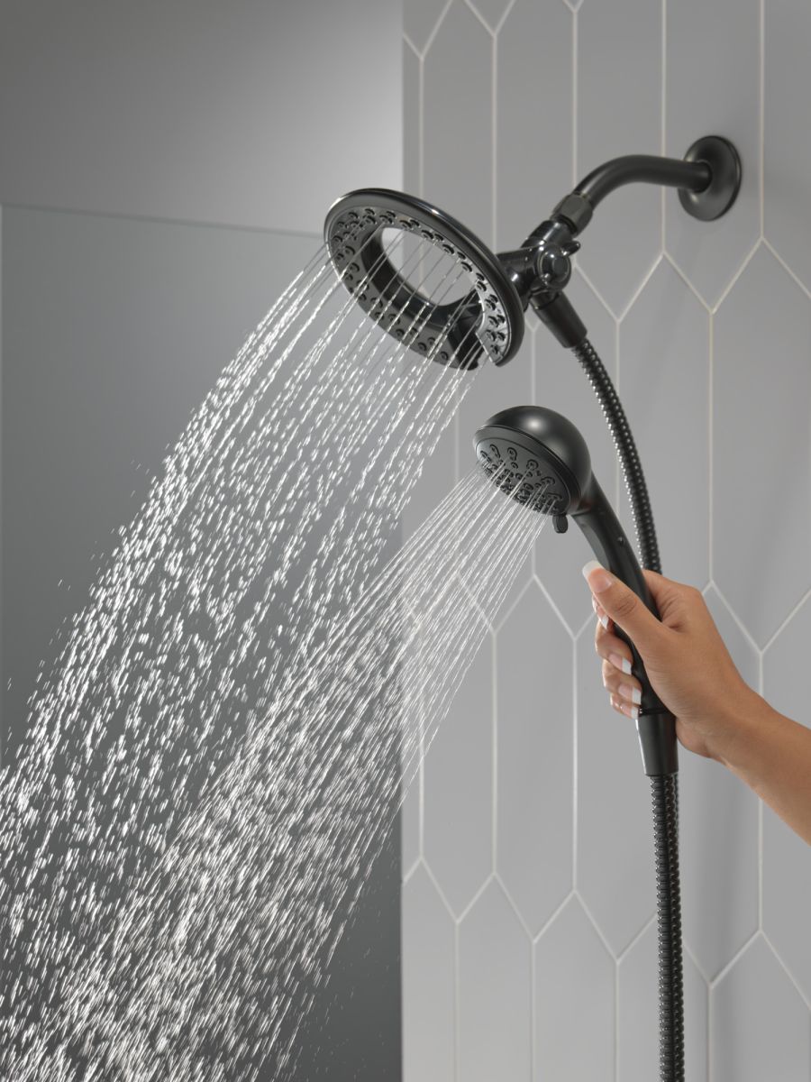 DELTA Universal Showering Components 4-Setting In2ition — Matte Black