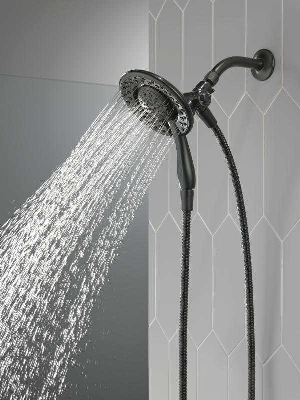 DELTA Universal Showering Components 4-Setting In2ition — Matte Black