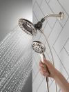 DELTA Universal Showering Components In2ition 4-Setting Two-in-One Shower — Spotshield Brushed Nickel