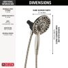 DELTA Universal Showering Components In2ition 4-Setting Two-in-One Shower — Spotshield Brushed Nickel