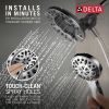 DELTA Universal Showering Components In2ition 4-Setting Two-in-One Shower — Chrome