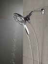DELTA Universal Showering Components In2ition 4-Setting Two-in-One Shower — Chrome