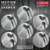 DELTA Universal Showering Components In2ition 4-Setting Two-in-One Shower — Matte Black