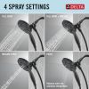 DELTA Universal Showering Components In2ition 4-Setting Two-in-One Shower — Matte Black