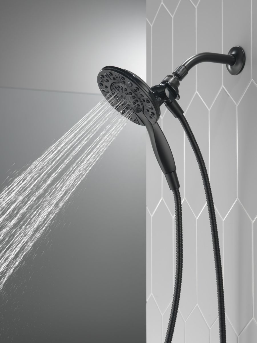 DELTA Universal Showering Components In2ition 4-Setting Two-in-One Shower — Matte Black