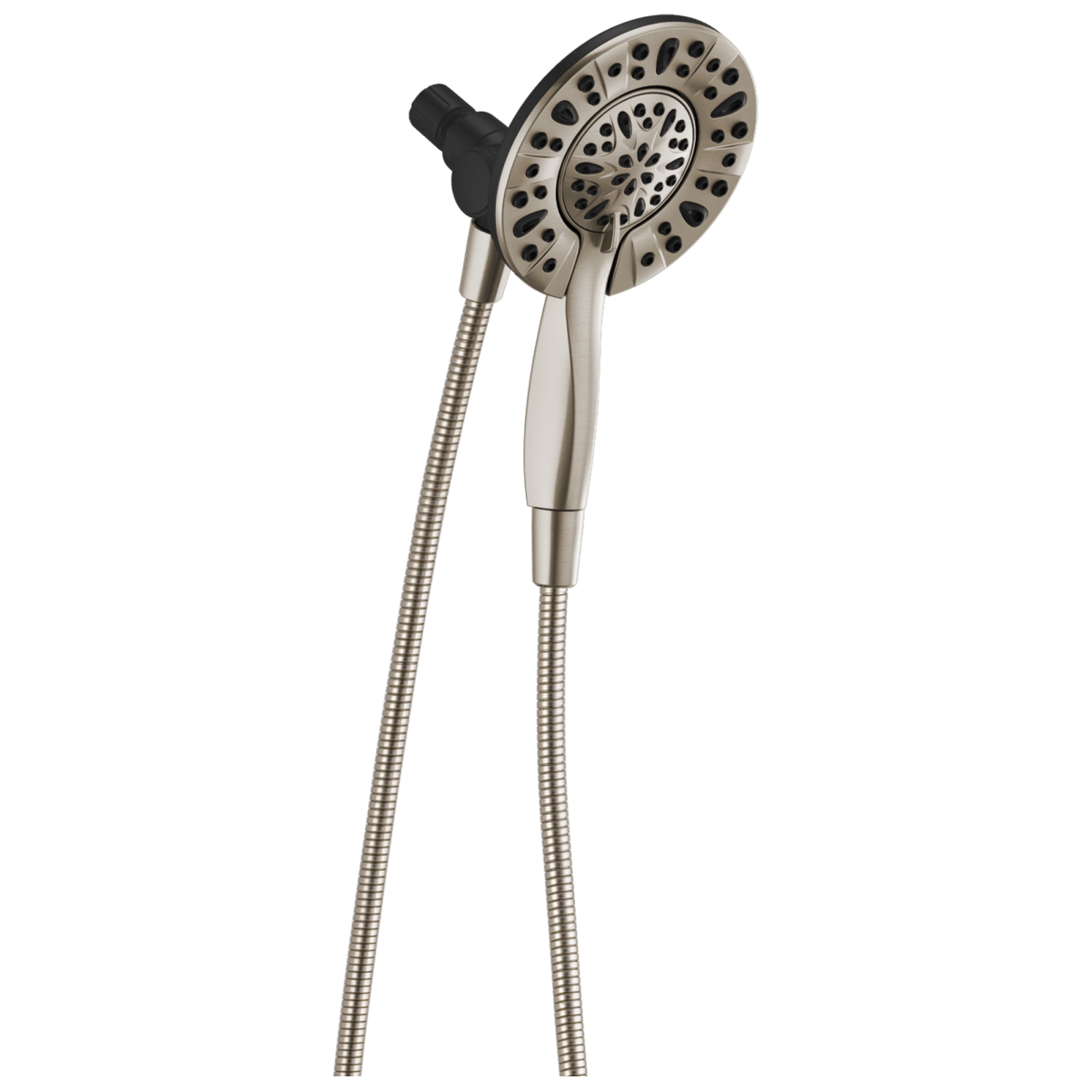 DELTA Universal Showering Components In2ition 4-Setting Two-in-One Shower — Satin Nickel