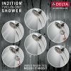DELTA Universal Showering Components In2ition 4-Setting Two-in-One Shower — Satin Nickel