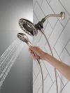 DELTA Universal Showering Components In2ition 4-Setting Two-in-One Shower — Satin Nickel