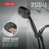 DELTA Universal Showering Components 5 Setting Hand Shower — Matte Black