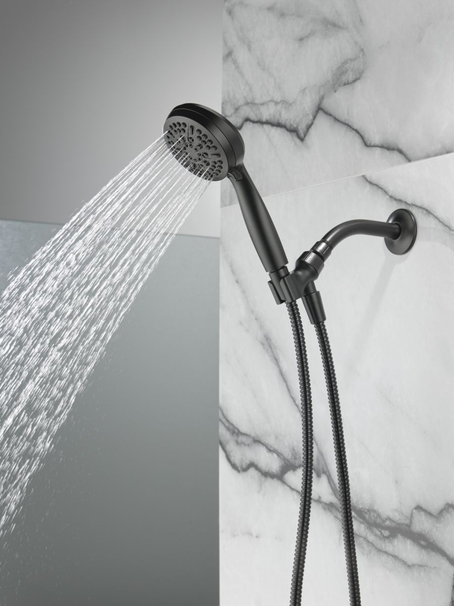 DELTA Universal Showering Components 5 Setting Hand Shower — Matte Black