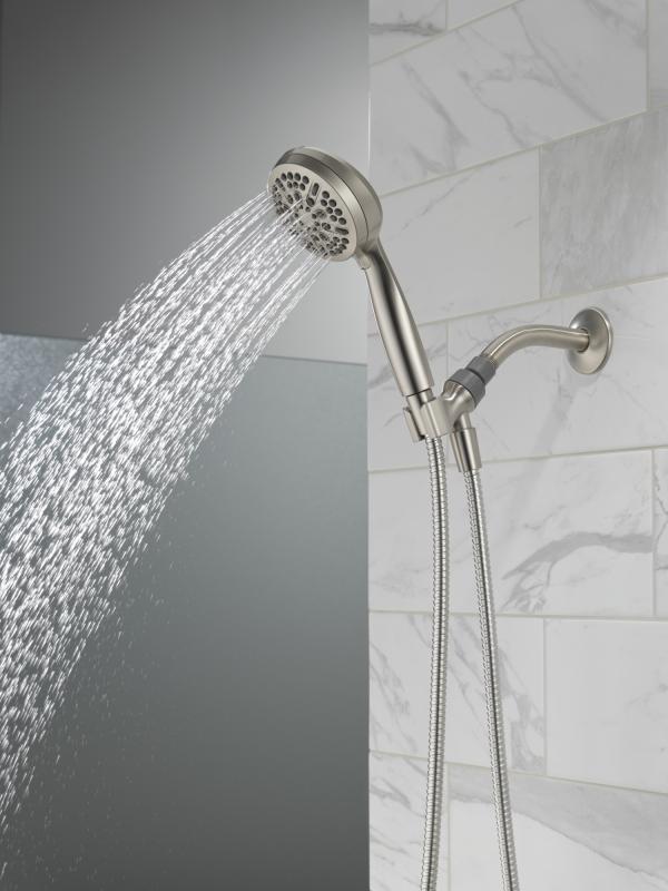 DELTA Universal Showering Components 5 Setting Hand Shower — Spotshield Brushed Nickel