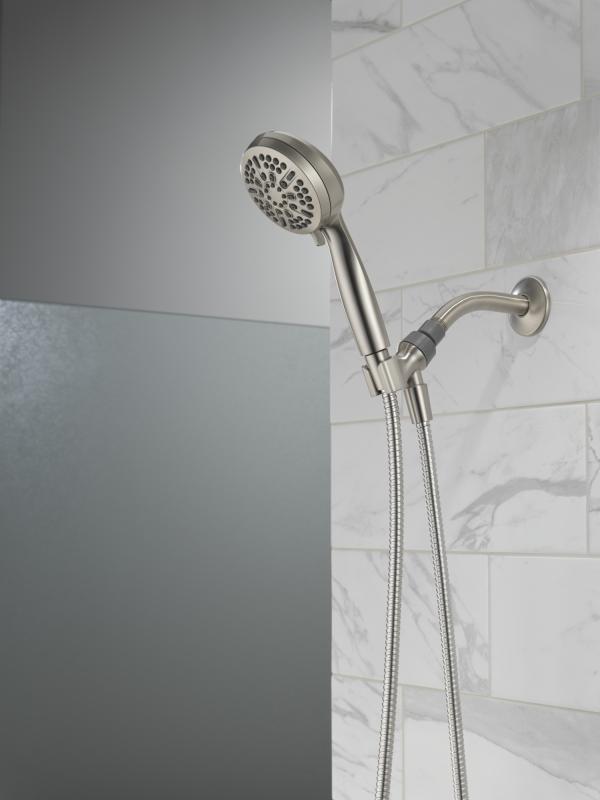 DELTA Universal Showering Components 5 Setting Hand Shower — Spotshield Brushed Nickel
