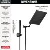 DELTA Universal Showering Components 10 inch Raincan Shower Head & Hand Held Combo with Adjustable Extension Arm — Matte Black