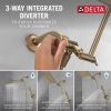 DELTA Universal Showering Components 10 inch Raincan Shower Head & Hand Held Combo with Adjustable Extension Arm — Champagne Bronze