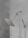 DELTA Universal Showering Components 10 inch Raincan Shower Head & Hand Held Combo with Adjustable Extension Arm — Spotshield Brushed Nickel