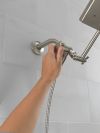 DELTA Universal Showering Components 10 inch Raincan Shower Head & Hand Held Combo with Adjustable Extension Arm — Spotshield Brushed Nickel