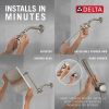 DELTA Universal Showering Components 10 inch Raincan Shower Head & Hand Held Combo with Adjustable Extension Arm — Spotshield Brushed Nickel
