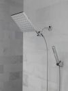 DELTA Universal Showering Components 10 inch Raincan Shower Head & Hand Held Combo with Adjustable Extension Arm — Chrome