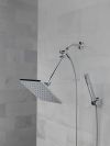 DELTA Universal Showering Components 10 inch Raincan Shower Head & Hand Held Combo with Adjustable Extension Arm — Chrome