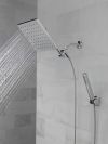 DELTA Universal Showering Components 10 inch Raincan Shower Head & Hand Held Combo with Adjustable Extension Arm — Chrome