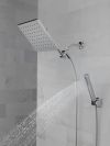 DELTA Universal Showering Components 10 inch Raincan Shower Head & Hand Held Combo with Adjustable Extension Arm — Chrome
