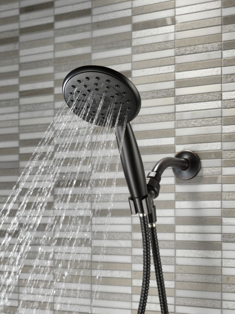 DELTA Universal Showering Components Porter 3-Setting Hand Shower — Oil Rubbed Bronze