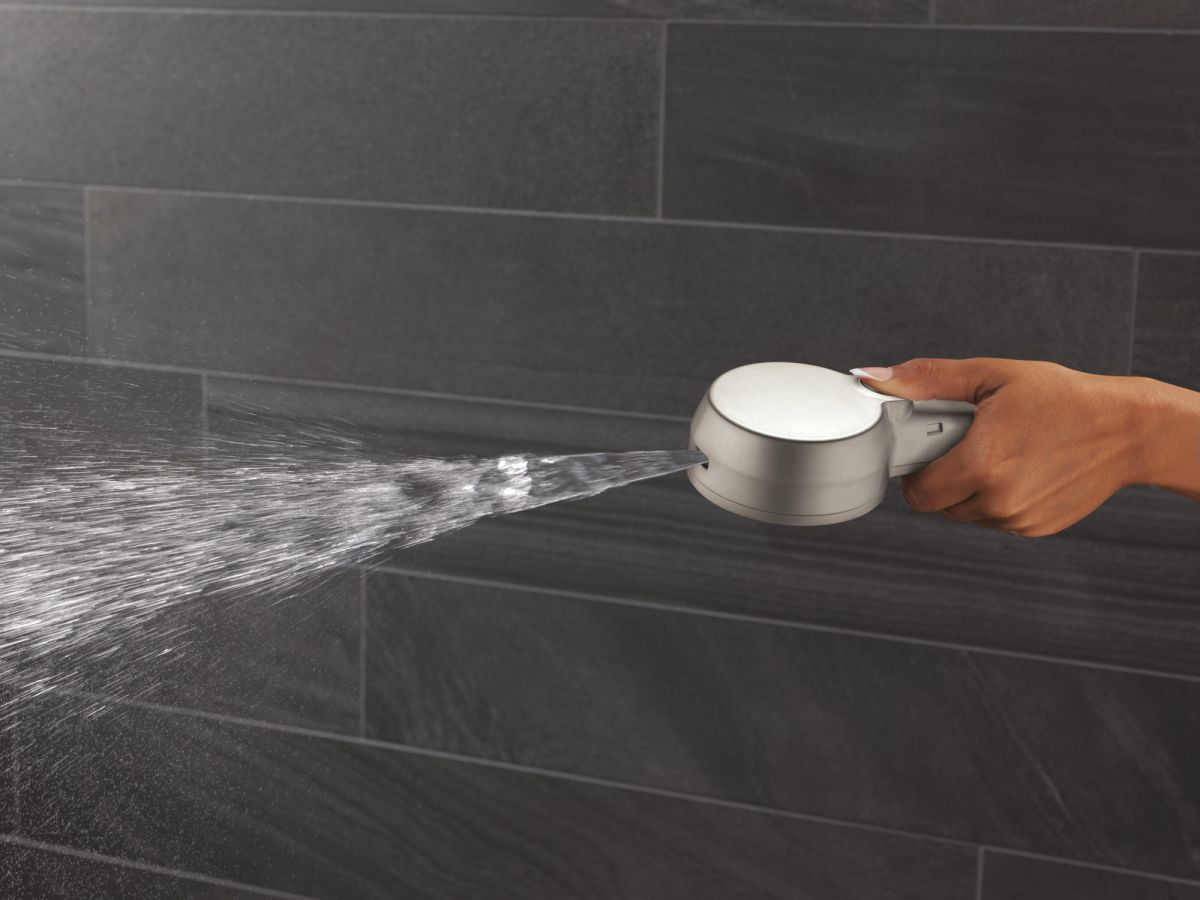 DELTA Universal Showering Components 5-Setting In2ition with ProClean — Spotshield Brushed Nickel