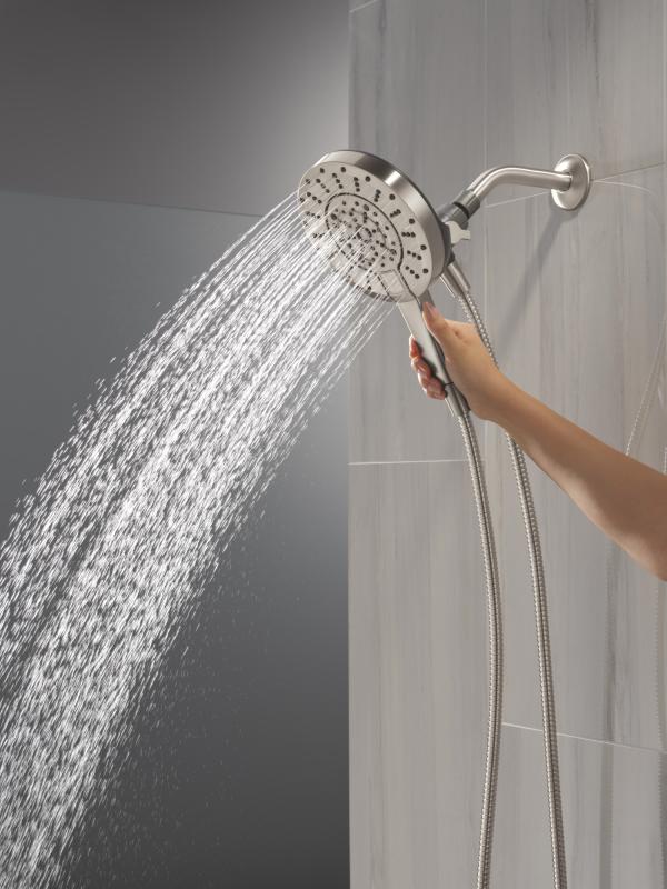 DELTA Universal Showering Components 5-Setting In2ition with ProClean — Spotshield Brushed Nickel
