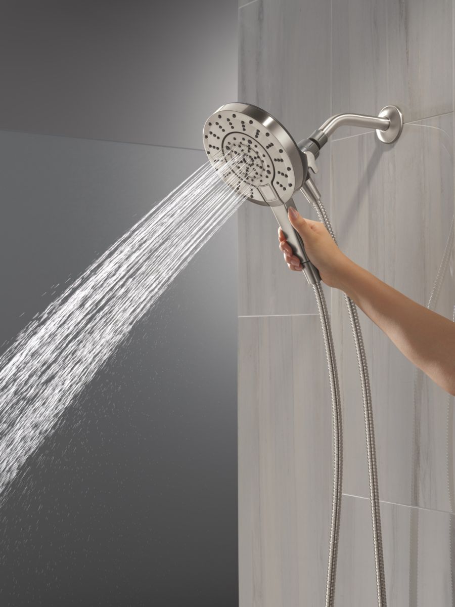 DELTA Universal Showering Components 5-Setting In2ition with ProClean — Spotshield Brushed Nickel