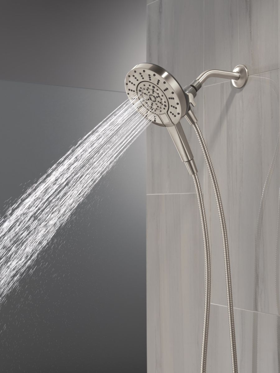 DELTA Universal Showering Components 5-Setting In2ition with ProClean — Spotshield Brushed Nickel