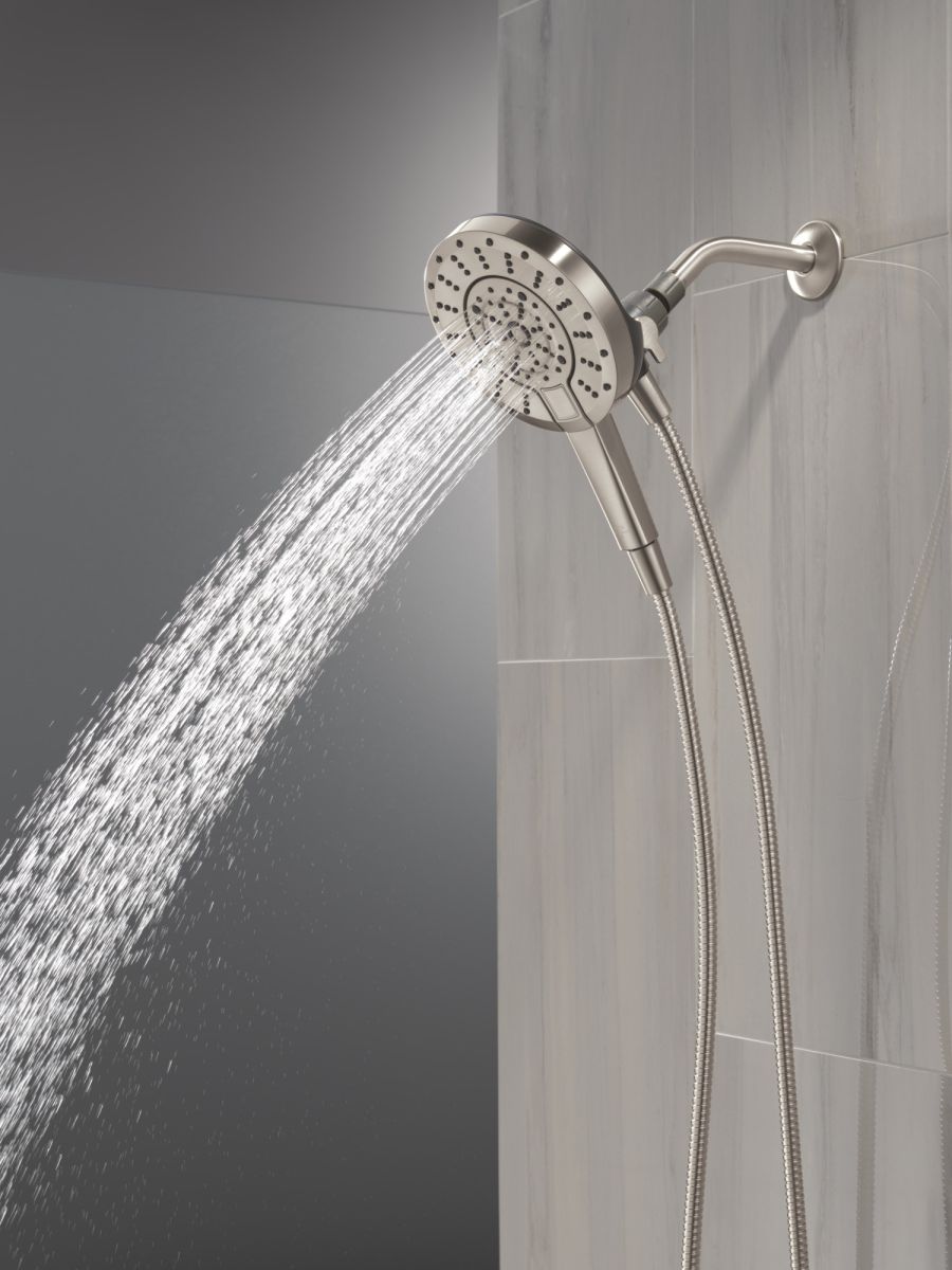 DELTA Universal Showering Components 5-Setting In2ition with ProClean — Spotshield Brushed Nickel