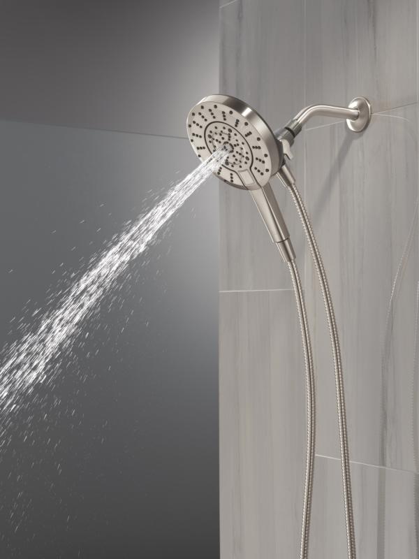 DELTA Universal Showering Components 5-Setting In2ition with ProClean — Spotshield Brushed Nickel