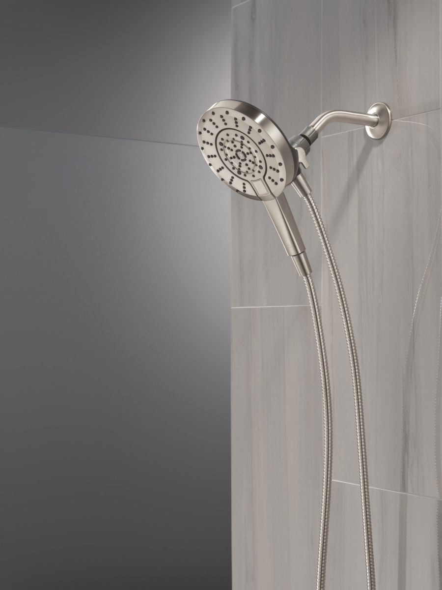 DELTA Universal Showering Components 5-Setting In2ition with ProClean — Spotshield Brushed Nickel