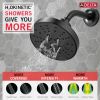 DELTA Universal Showering Components H2Okinetic 5-Setting Shower Head — Matte Black